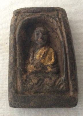 Amuleto Thai Buda Enclave Templo Talisman de Barro Cocido Tailandia tc45