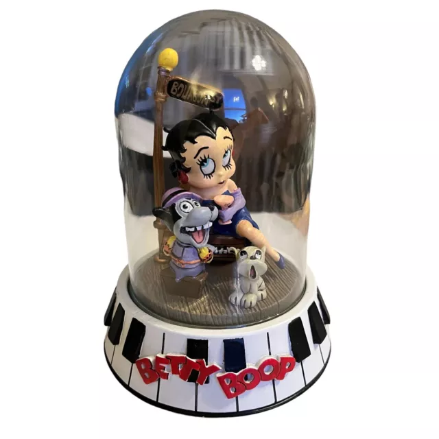 Vintage Betty Boop Hand Painted Sculpture Bourbon Street 1995 Ltd Ed w Glass