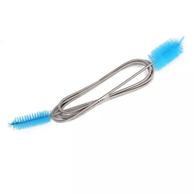 Limpiador de filtro de tanque de cepillo: mangueras de cerdas flexibles (azul cielo)