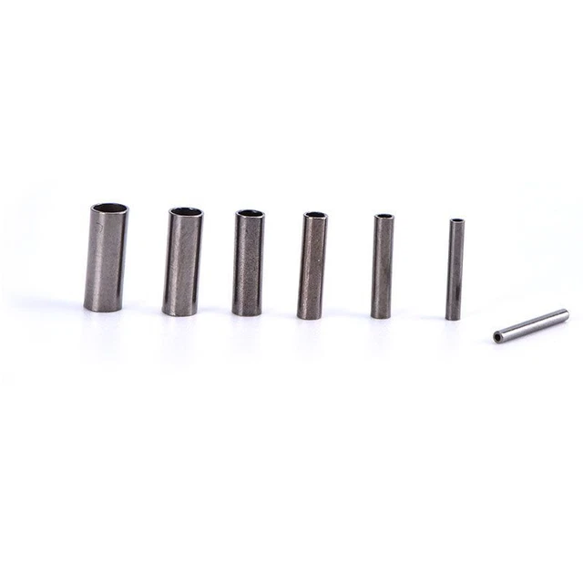 100PCS Brass Fishing Crimps Sleeve Pike Tube Pipe Leader Wire Crimping Slee'AY