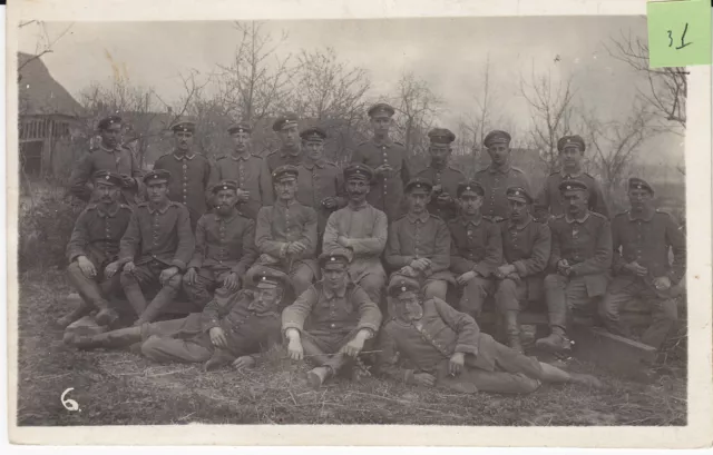 Soldats allemands guerre 14-18 photo sur CPA lot 31