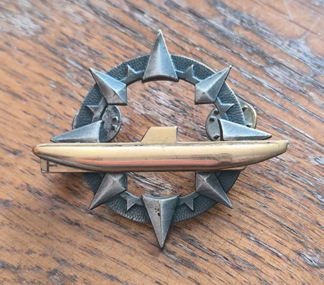 INSIGNE MARINE - Certificat Supérieur De Sous-Marinier - Sans Fab. Dos