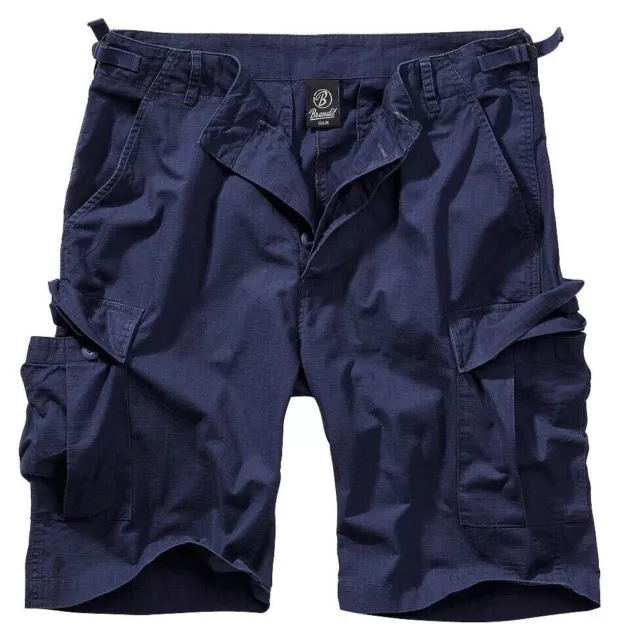 Brandit Short Bermuda Homme Cargo Bdu Ripstop Sur Sizes Bleu Marine Taille 6XL