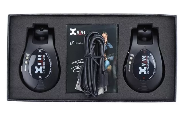 Xvive U2 Rechargeable Digital 2.4Ghz Wireless Guitar System, Black, no licence 3