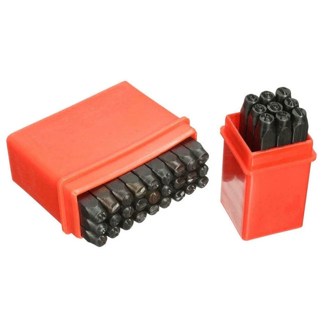 Affidabile Kit Timbri Metallo 36pz Strumenti Marcatura Alfabetica per Arte e Artigianato