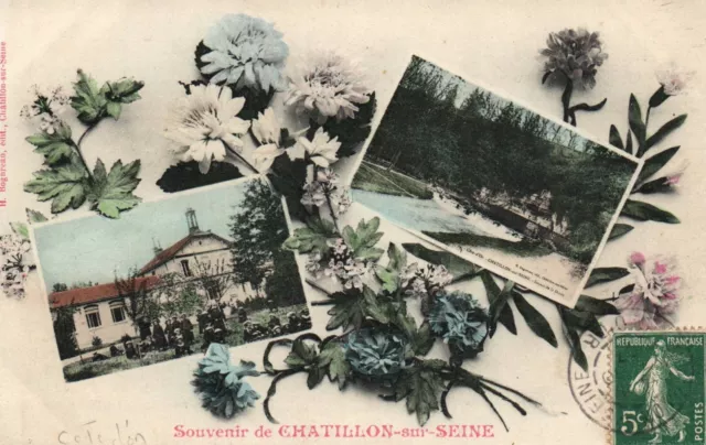 CPA 21 - CHATILLON SUR SEINE (Côte d'Or) - souvenir de Chatillon