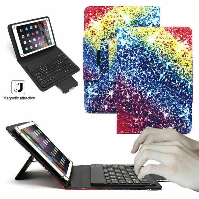 For Amazon Kindle 2019 7.0 inch Android Tablet Keyboard Leather Stand Case Cover
