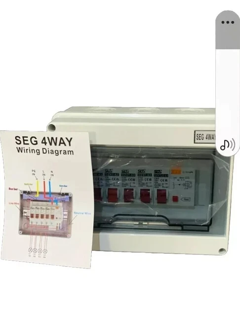 Seg Unit Garage Consumer Unit Wiring FOR SALE! - PicClick UK
