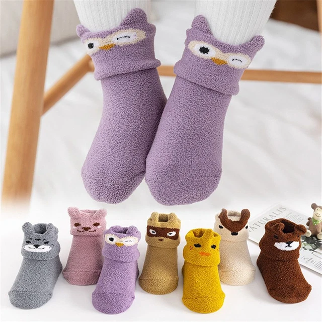 Neonati Toddler Socks Calzini di velluto Scivoli antiscivolo Pavimento Sox