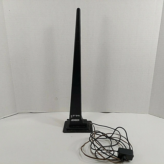 VINTAGE JENSEN AM FM Radio Antenna Indoor Stereo Plastic Tabletop Tower