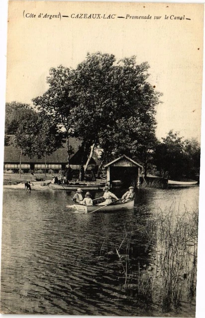 CPA Cote d'Argent - CAZEAUX-Lac-Promenade sur le Canal (229868)
