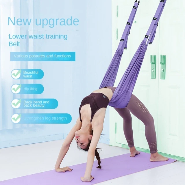 Sangle De Hamac Pour Pilates, étirement, Fitness, Yoga Aérien - Modèle Violet - Neuf - Fabriqué En France