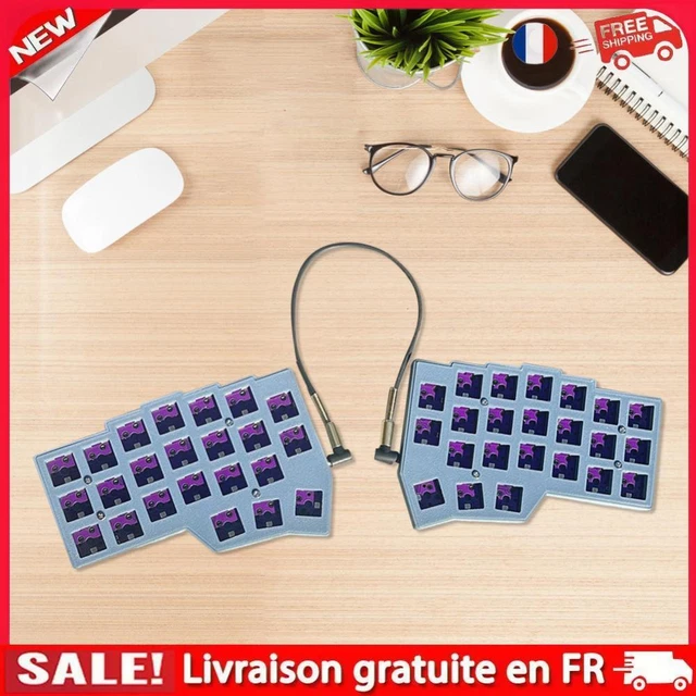 SPLIT KEYBOARD WIRED Gaming Keyboard Hot Swap Keyboard Support QMK/VIAL ...