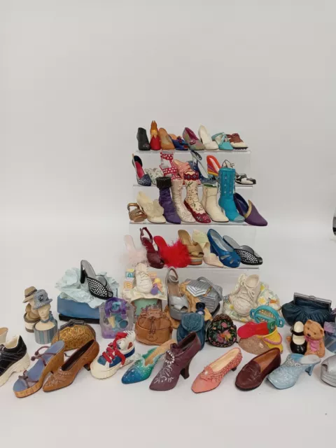 Large Just The Right Shoe Bundle Collection Music Boxes,Handbags,Heels,Boots