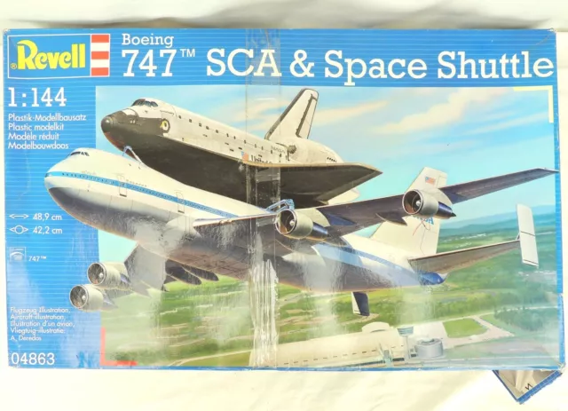 Revell 747 SCA & Space Shuttle - Kit No. 04863, 1:144 Scale, C. 2012 Vintage Kit