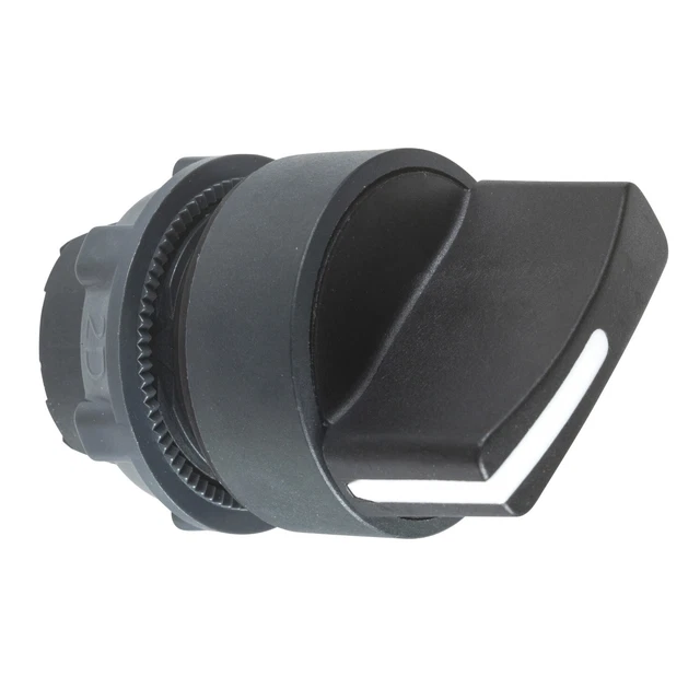 Harmony XB5 - tete bouton tournant a manette - Ø22 - 2 pos a rap. - noir.ZB5AD4
