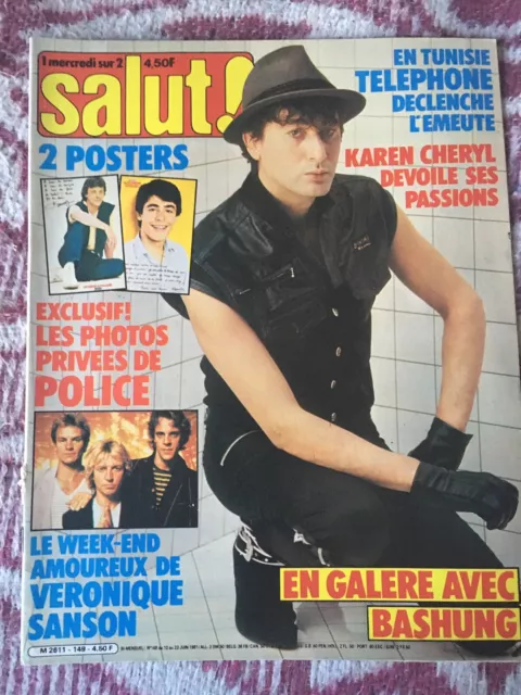 Magazine Salut ! N• 149 du 10 au 23 juin 1981 Alain Bashung