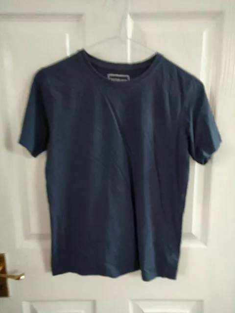 Matalan Boys Navy Blue Short Sleeve Activewear T Shirt Crew Top 10 / 11 Years