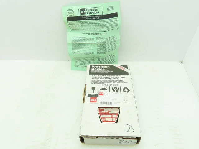 BS&B Safety Systems 1136156; VD-Z-02 Rupture Disk 1.5" Type CRS 98.5 PSIG @ 72°
