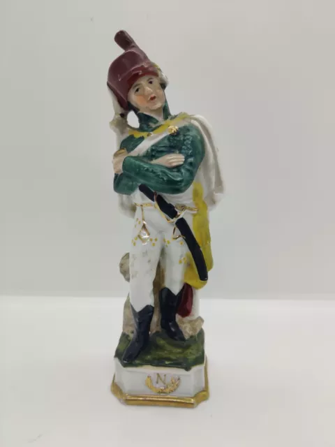 Prince Eugène Statuette Napoléon Porcelaine Polychrome Peinte XXiem Japon