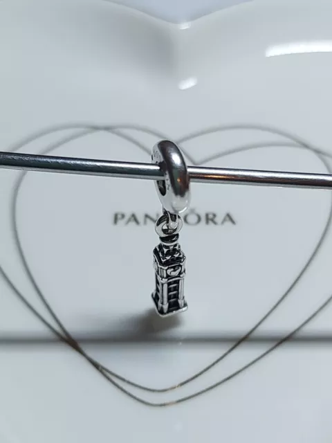 Genuine Pandora Silver 🇬🇧 Dangly Big Ben London Souvenir Charm 925 ALE