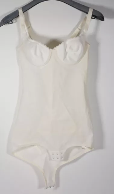 Body donna True Vintage Pulmonet 6100 Shapewear bianco lingerie corpetto taglia 75 A