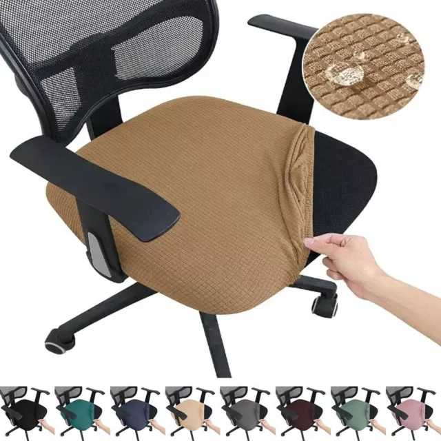 Jacquard Chair Seat Covers Solid Color Chair Cushion Covers Chair Slipcovers