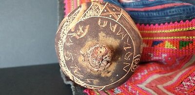 Old Australian Aboriginal Carved Kimberley’s Boab Nut …beautiful signed... 3