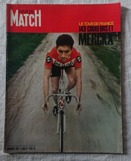 PARIS MATCH JUILLET 70 - Eddy Merckx / Cyclisme - Sylvie Vartan EUR 4,00 - FR