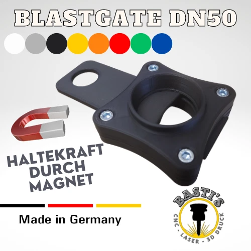 Blastgate DN50 mit Dichtung für Kugel by Fabian Finkenzeller | Download