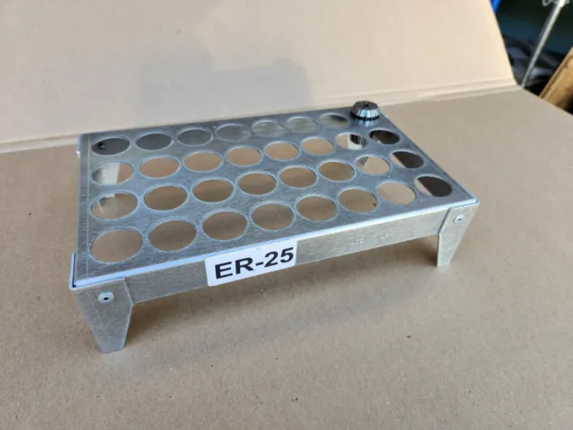 ER25 Collets Stand Holder, hold up to 32 collets, made in usa.