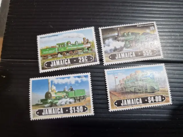 Jamaica 1984 Sg 612-615 Railway Locomotives (1St Series) Mnh