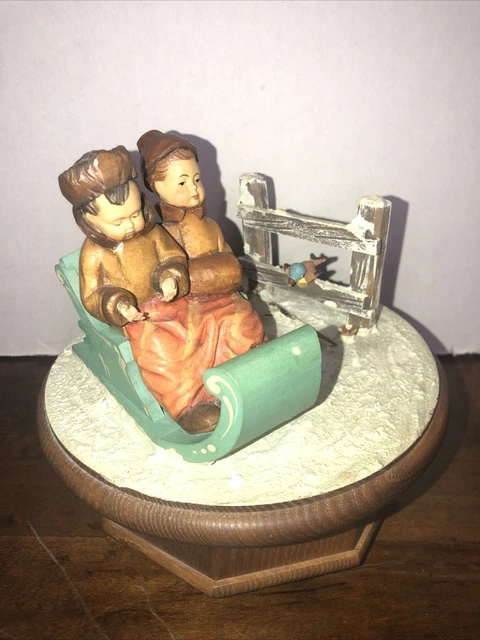 vintage thorens music box Lara’s Theme; Children In Sled Not Working ;  Parts