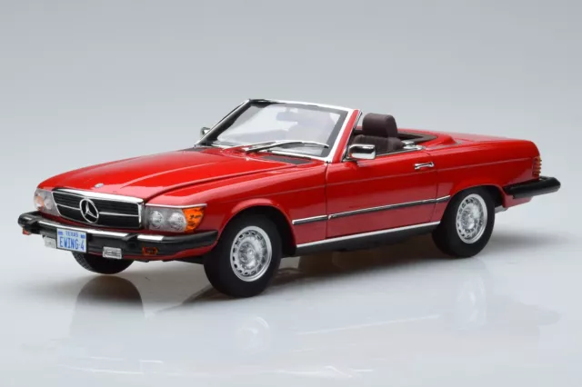 Mercedes 450 SL R107 US Version Red Norev 1/18