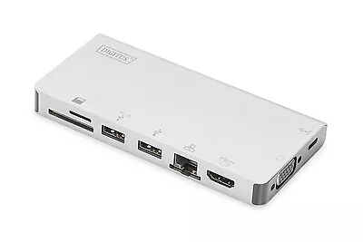 DIGITUS DA-70866  USB Type-C Multiport Travel Dock, 8 Port