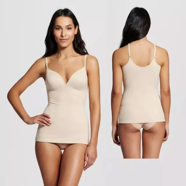 Maidenform NWOT Women's S Beige Wireless Foam Cups Soft Stretch Shaping Cami