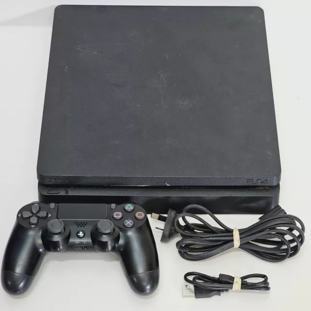 Sony PlayStation 4 Slim PS4 500GB Console + Cords + Controller - CUH-2202A