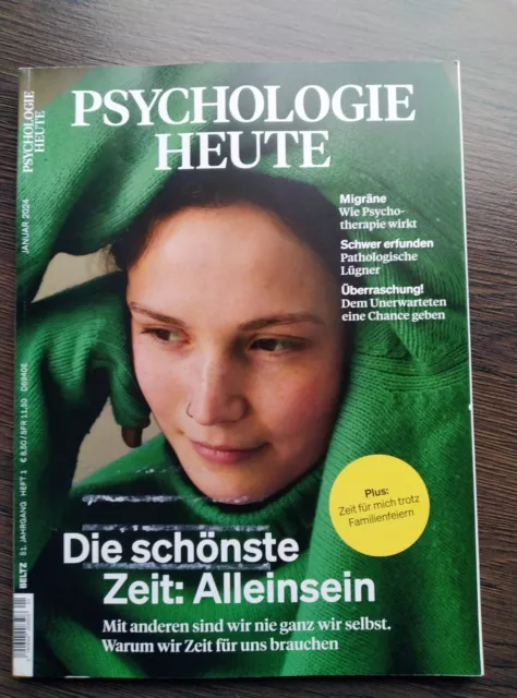 PSYCHOLOGIE HEUTE 1/2024 - Die schönste Zeit: Alleinsein