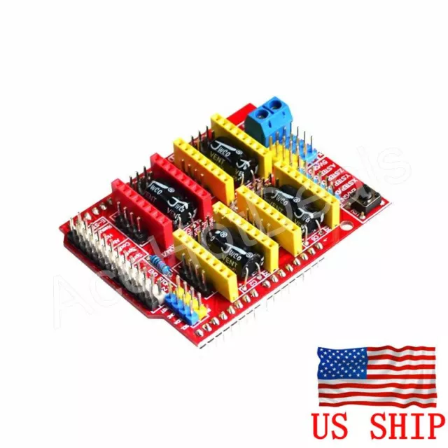 V3 Engraver 3D Printer CNC Shield Expansion Board A4988 Driver for Arduino