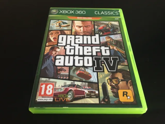 Gta 4 Grand Theft Auto Iv Microsoft Xbox 360 Edition Fr Pal Complet