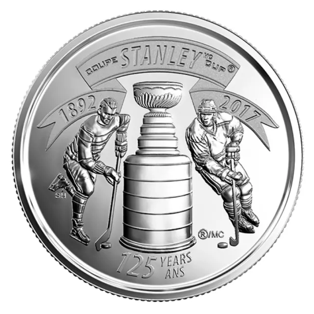 2017 Canada Stanley Cup - NHL - BU UNC Uncirculated 25c Piece!!