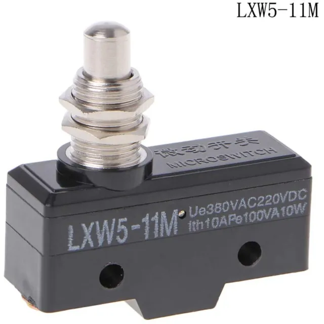Interrupteur de limite utile LXW5-11M métal 10A piston poussoir 1NO + 1NC 50000
