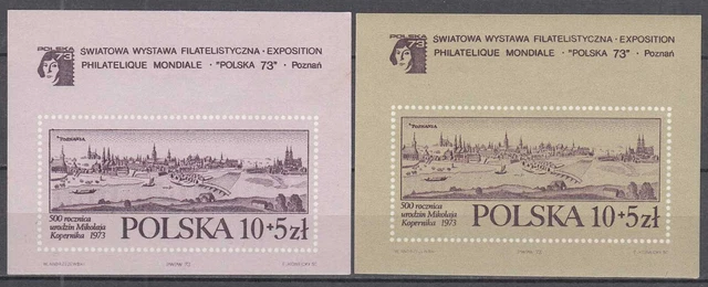 Polen - Poland 1973 Polska 73 in Posen Block 55 + 56 postfrisch MNH 15 € (31645