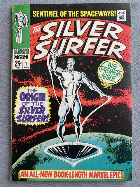 Silver Surfer #1 (1968) 1St Solo Ongoing Series, Origin, 1St App Shalla Bal F/F+