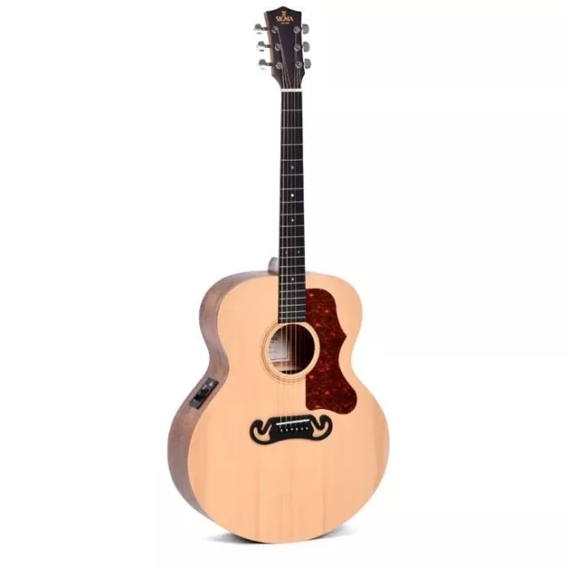 Sigma SE Series GJME Acoustic / Electric Guitar In Natural Jumbo SE series