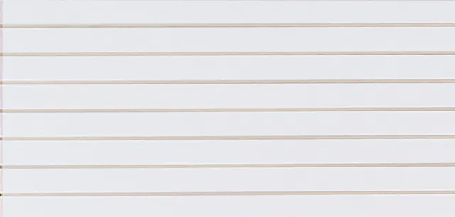 4 ft x 2 ft Horizontal White Slatwall Easy Panels (24"H x 48"L) - Pack of 2