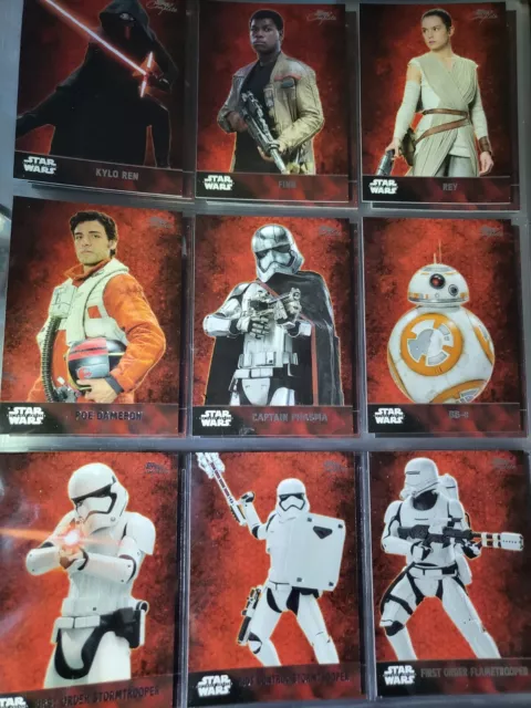 Star Wars Topps Usa The Force Awakens Series 1 - Complete Cards Set