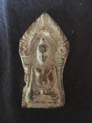 Plate Votive Buddha Figure Amulet Figure Miniature Sacred Thailand P61