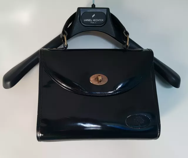 Mulberry England Vintage Lacktasche Tasche Top Zustand!