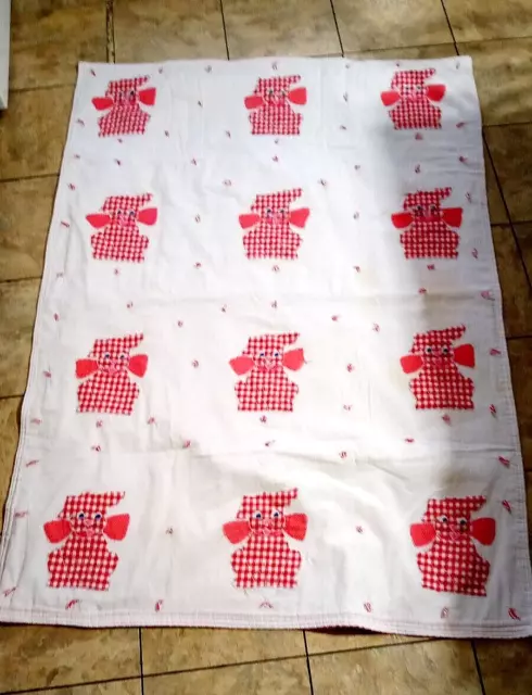 Edredón hecho a mano para cachorro perro bebé 58,5 in x 41 in